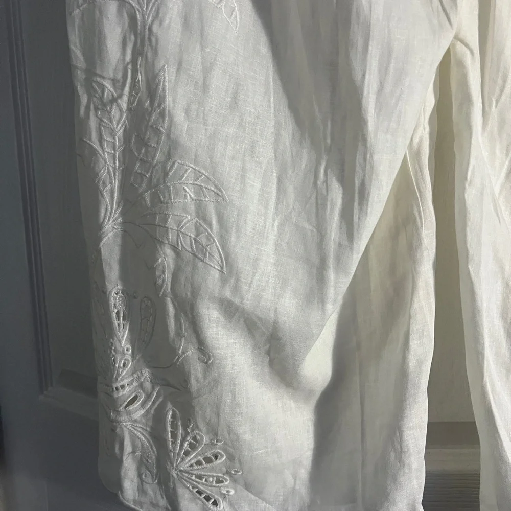 Calypso St. Barth White Cropped Pants - Picture 9 of 12